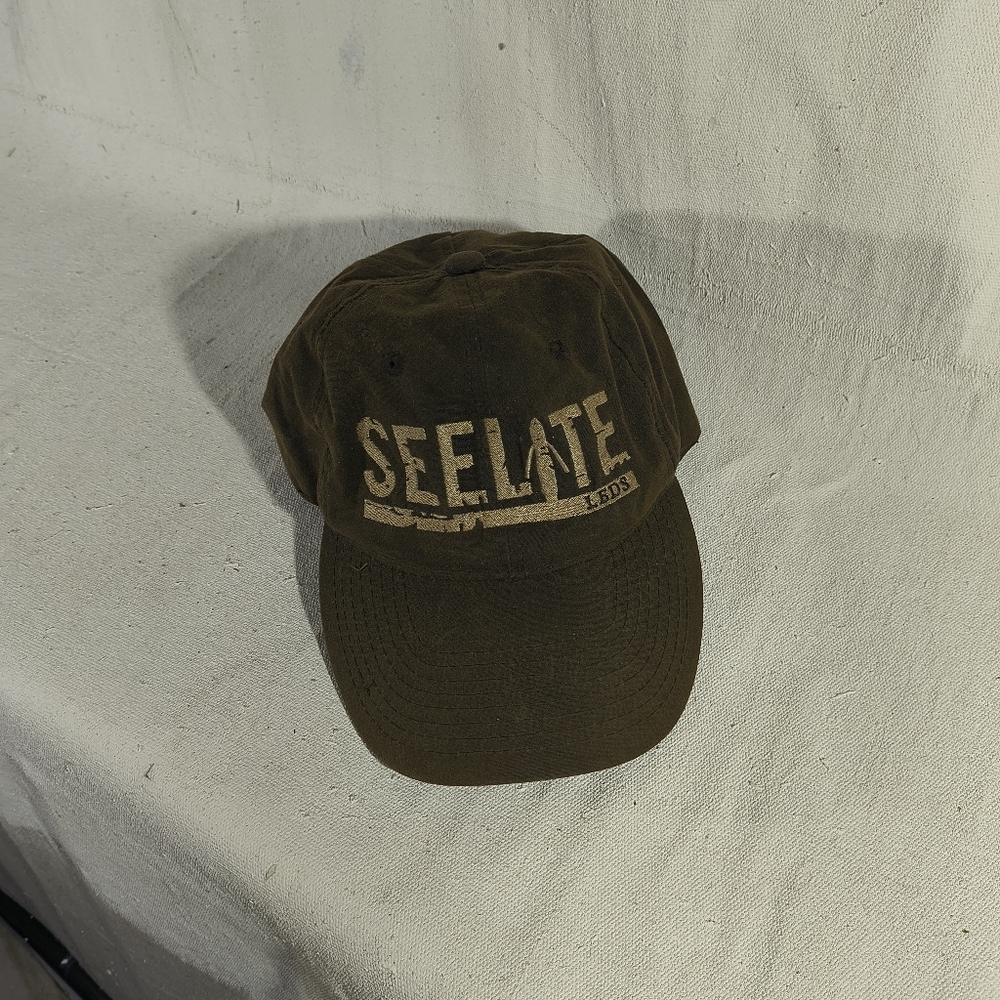 Men's Brown Adjustable Cap "Seelite" by LEDS Outdoor With Embroidered Logo